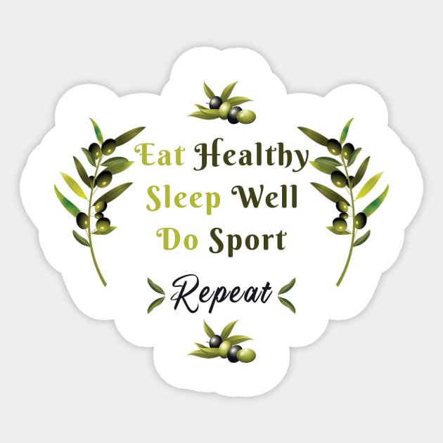 Eat healthy Sticker by LOQMAN